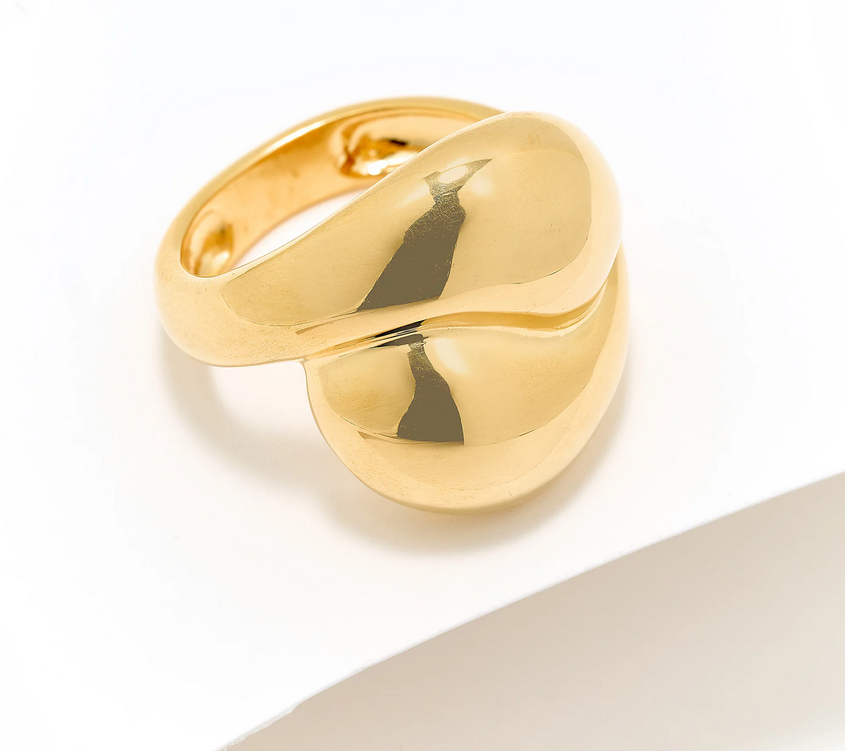 UltraFine 950 Silver Bold Interlocking Ring Size 8