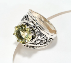Or Paz Sterling Silver Lemon QuartzRing Size 9