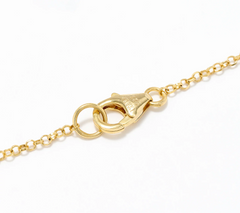 David Markstein Two Tone Sterling Silver White Topaz Three Wishes 18" Necklace