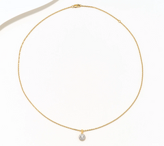 Fire Light Lab Grown Diamond Gold tone Sterling Silver Pendant & Earring Set