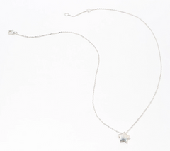 UltraFine 950 Silver Star Motif 17 + 1" Necklace