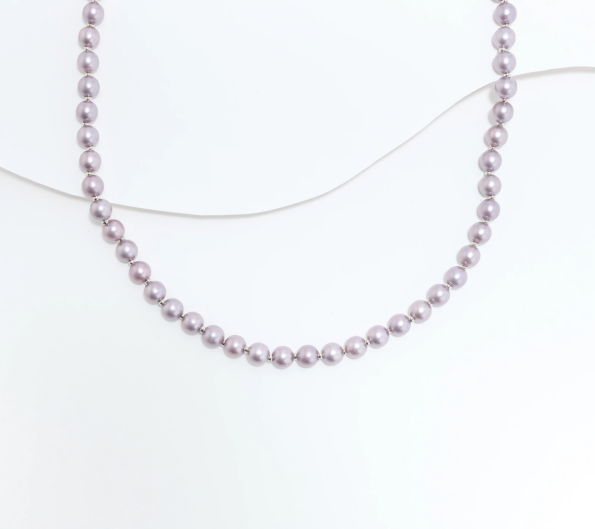 Attitudes by Renee Simulated Black Pearl Necklace 36"L
