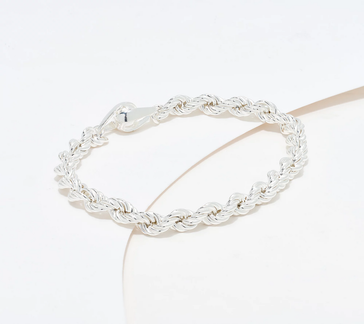 UltraFine 950 Silver Rope Chain Magnetic Clasp Braclet Small