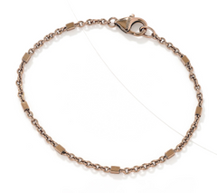 David Markstein Mocha-Plated Bronze Premiere Luxe Cube Station Bracelet Avg