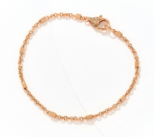 David Markstein Rhodium-Plated Bronze Premiere Luxe Cube Station Bracelet Small