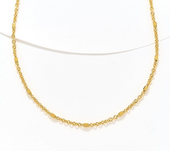 David Markstein GOld Tone Bronze Premiere Luxe Cube 18" + 2" Necklace