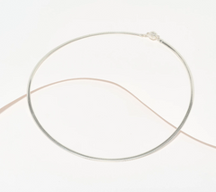 UltraFine 950 Silver Magnetic Closure Omega 20" Necklace