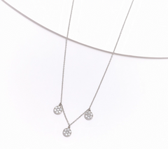 Diamonique Sterling Silver Classics Station Necklace
