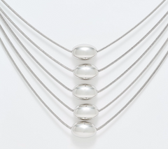 Denim & Co. Silvertone Layered Chain Necklace
