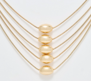 Denim & Co. Goldtone Layered Chain Necklace