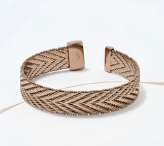David Markstein Mocha Bronze Premiere Riccio Magnetic Clasp Bracelet Small