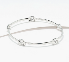 David Markstein Bronze Dimensional Love Knot Slip on Bangle