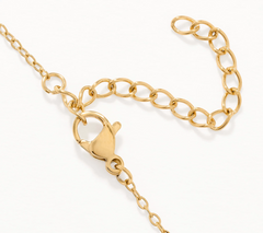 Steel by Diamonique Gold Clad Bezel Set Solitaire Pendant