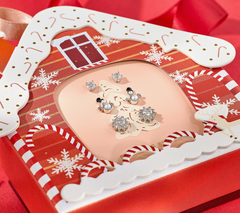Diamonique x Erin Moseley Sterling Silver Set of 3 Holiday Stud Earrings
