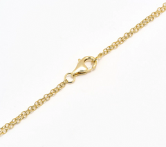 Diamonique 14K Gold SS Plated Initial "A" Two-Row Layered  Necklace
