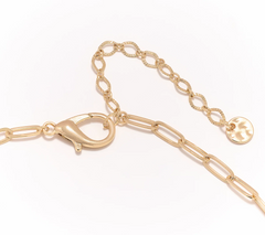 Susan Graver Gold Tone Eclectic Charm Necklac