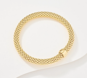 David Markstein Premiere Yellow Bronze Comfort Stretch Bracelet Small