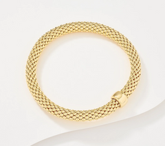 David Markstein Premiere Yellow Bronze Comfort Stretch Bracelet Small