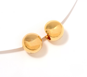 David Markstein Yellow Bronze Bold Debut Huggie Earrings