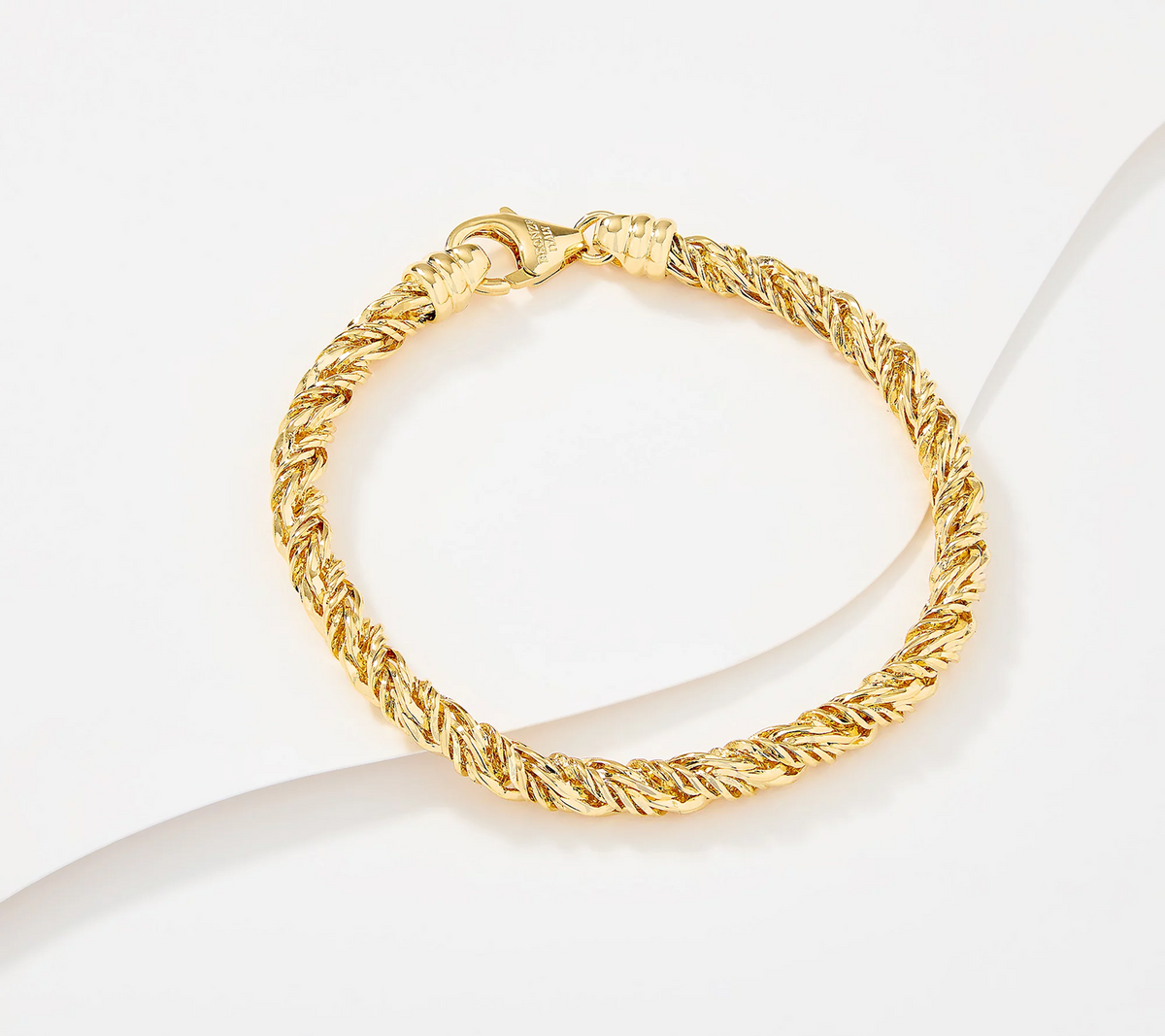 David Markstein Yellow Bronze Premier Woven Foxtail Bracelet Avg