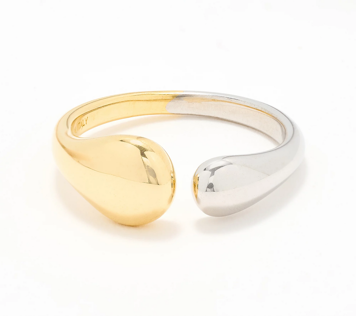 David Markstein Sterling Silver Two Tone Yellow/Silver Terri Conn Ring Size 9