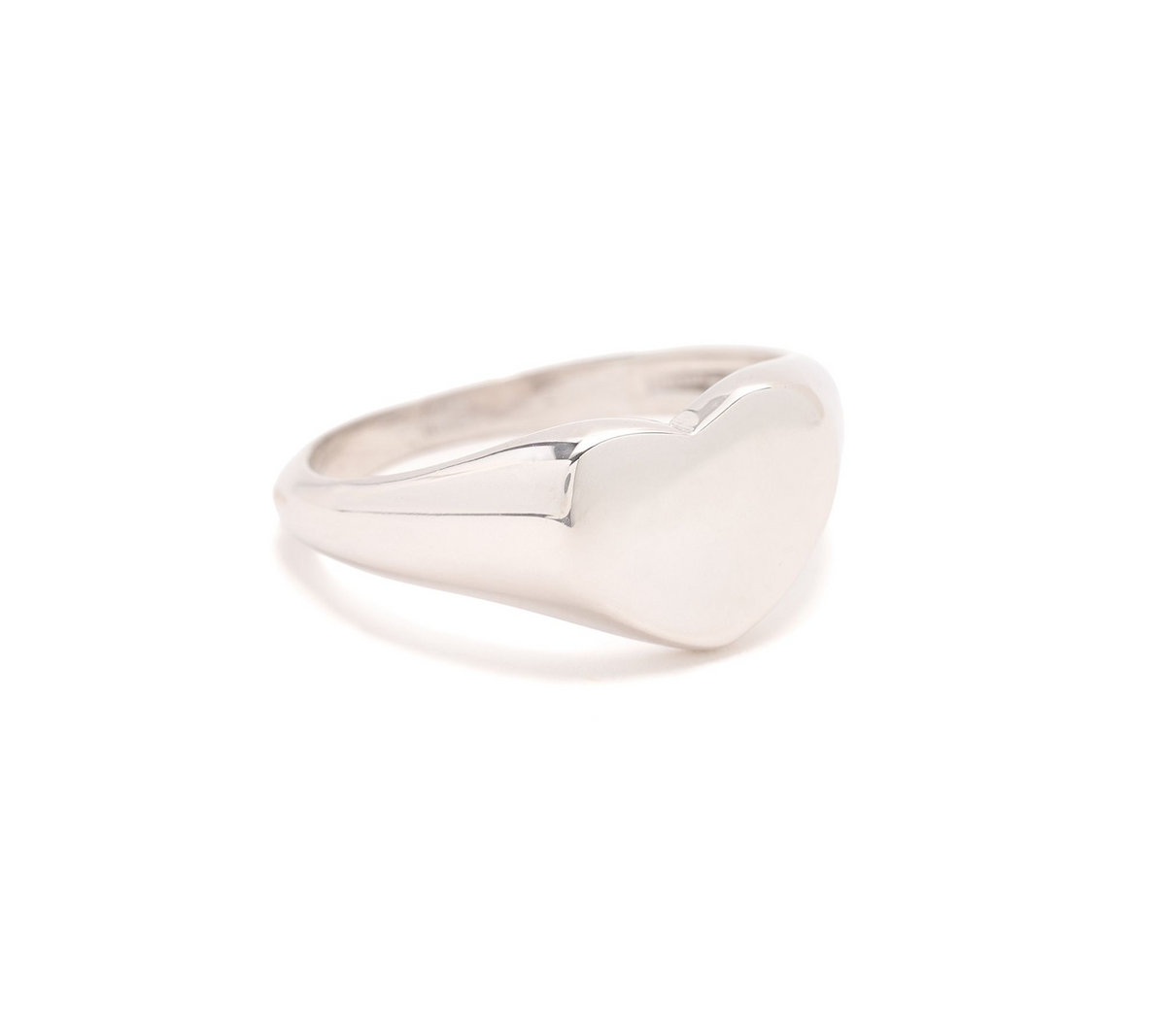 Silver Style Heart Icon Ring Size 6