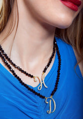 Heidi Daus "The A to Z Sparkle" Beaded Initial "H" Letter Necklace