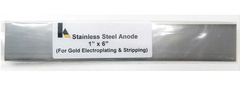 Stainless Steel Anode 6"x1" For Jewelry Electro Plater Rectifier Plating Machine
