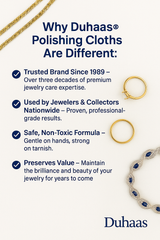 Duhaas® 8x8 Inch Treated Jewelry Polishing Cloth – Individually Wrapped