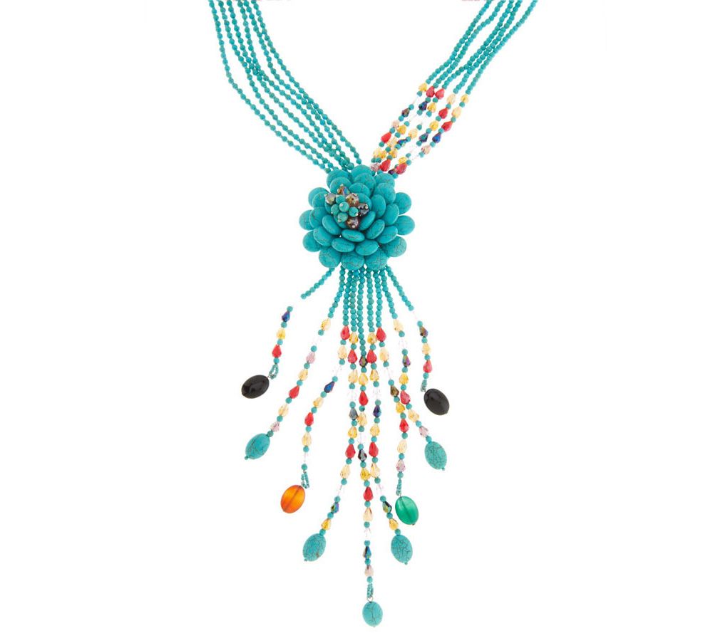 Joan Rivers Turquoise Starlet Style 20" Necklace w/ 3" Extender