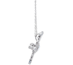 Hallmark Sterling Silver Snowflake Pin/Pendant Necklace, 18"