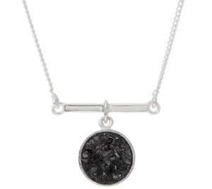 Shana Gulati Sterling Silver Diamond Slice 18" Adjustable Naina Necklace