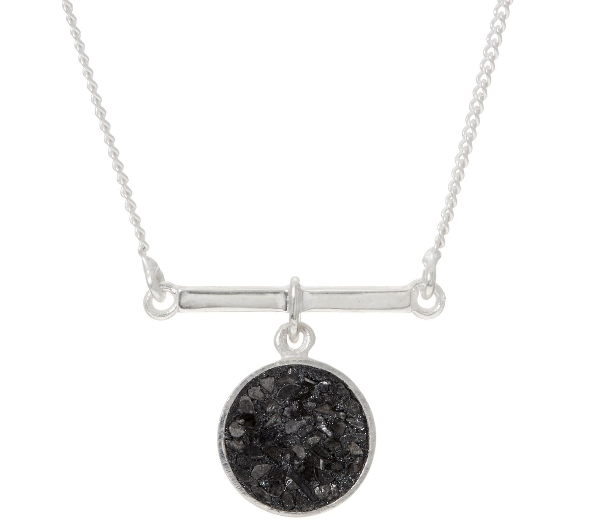 Shana Gulati Sterling Silver Diamond Slice 18" Adjustable Naina Necklace