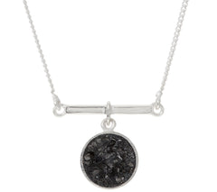 Shana Gulati Sterling Silver Diamond Slice 18" Adjustable Naina Necklace