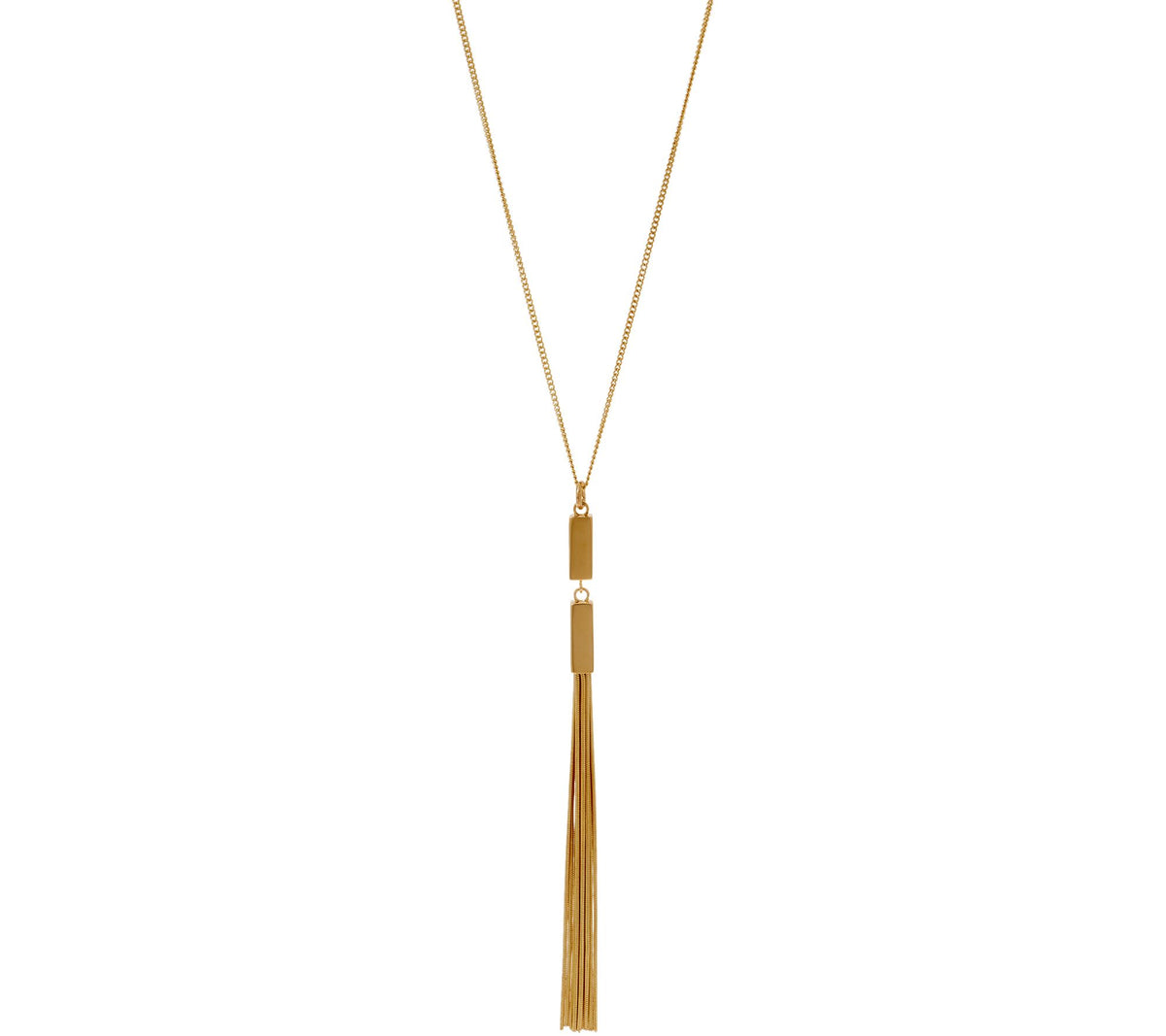 Silver Style Sterling Silver Tassel Necklace, 30"