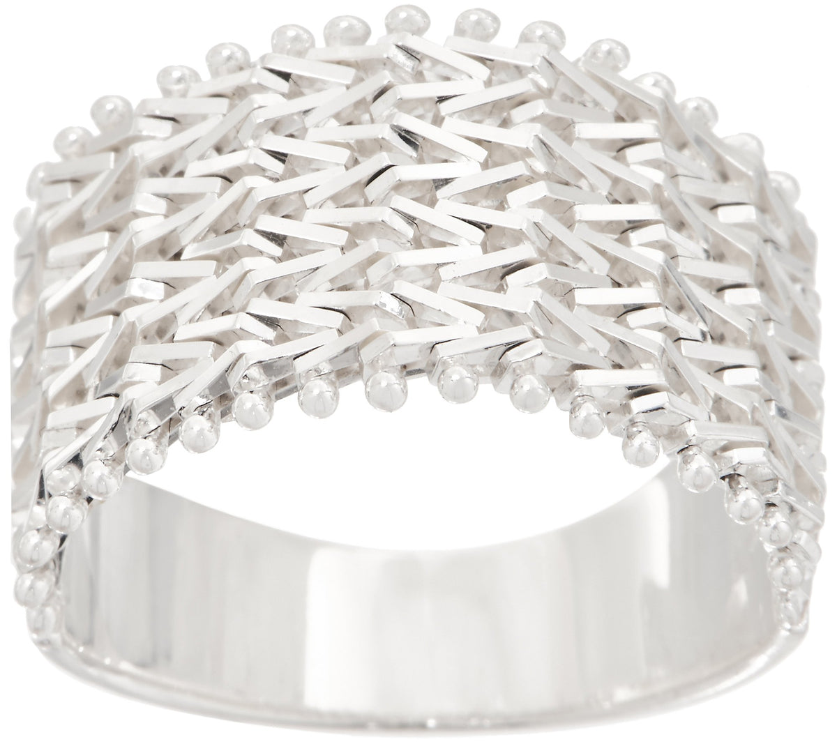 Imperial Silver Wide Wheat Band Ring, Sterling Silver, Size 7