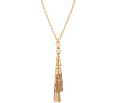 Joan Rivers Gold Tone Metallic Bead 31-1/2 Inch Necklace w/ 3" Extender