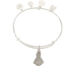 Alex and Ani Toys for Tots Snowman Charm Silver Tone Bangle