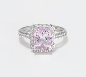 Affinity Gems Afghanistan Kunzite and White Topaz Ring Size 6