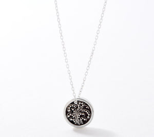 Lois Hill Sterling Silver Tiny Circle Treasures Motif Necklace, 18"