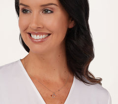 Affinity 14K Yellow Gold Diamond "C" Initial Necklace, 1/10cttw