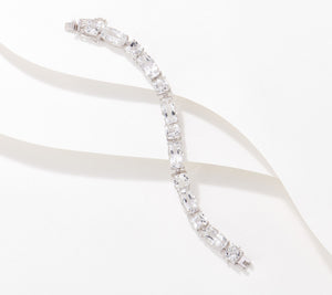 Affinity Gems SS Cushion Cut Bold Gemstone Bracelet,  6-3/4"