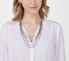 Artisan Crafted Sterling Silver Layered Necklace