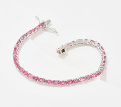 Generation Gems Exotic Oval & Round Cut Tennis Bracelet Sterling Silver, X-Large