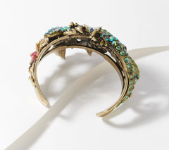 Kirks Folly Goldtone Crystal Salamander Cuff Salamander Cuff Bracelet Average