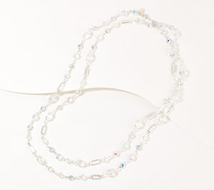 Kirks Folly Silvertone Essentials Crystal Queen Necklace