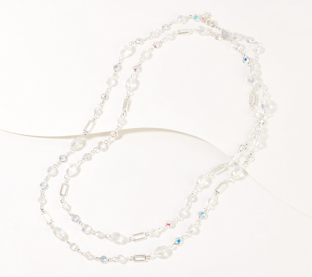 Kirks Folly Silvertone Essentials Crystal Queen Necklace