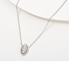 Affinity Sterling Silver Diamonds 0.50 cttw Necklace, 18"