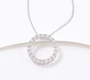 Affinity Diamonds Sterling Silver Round Necklace