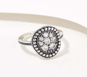 Or Paz Sterling Silver Karma Collection White Topaz Ring, Size 9